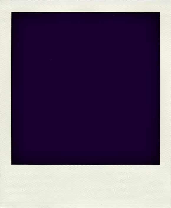 polaroid with black in place of image