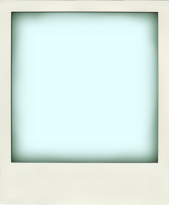 polaroid with white in place of image